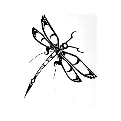 Funny Dragonfly Design Water Transfer Temporary Tattoo(fake Tattoo) Stickers NO.11161